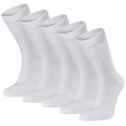 Seger Strumpor 5P Basic Cotton Socks Vit Strl 35/38