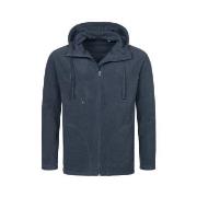 Stedman Hooded Fleece Jacket For Men Mörkblå polyester Medium Herr