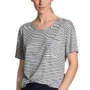 Calida Circular Sleep T-shirt Vit/Marin tencel X-Small Dam
