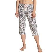 Calida Favourites Dreams Capri Pants Vit Mönstrad bomull XX-Small Dam