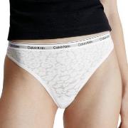 Calvin Klein Trosor Lace Thong Vit polyamid X-Large Dam