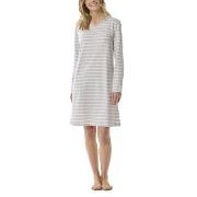 Schiesser Women Longsleeve Nightdress Vit/Grå bomull 40 Herr