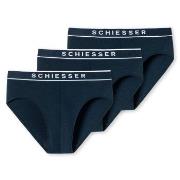 Schiesser Kalsonger 3P 95-5 Organic Cotton Rio Brief Marin bomull Smal...