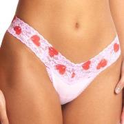 Hanky Panky Trosor 3P Classic Cotton Low Rise Thong Rosa/Röd bomull On...