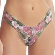 Hanky Panky Trosor 2P Printed Low Rise Thong Grön m blommor nylon One ...