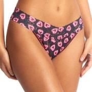 Hanky Panky Trosor 2P Printed Original Rise Thong Svart/Rosa nylon One...