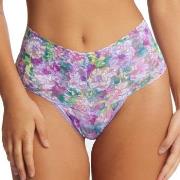 Hanky Panky Trosor 2P Signature Lace Print Retro Thong Lila nylon One ...