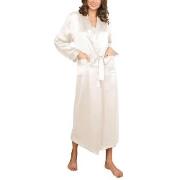 Lady Avenue Pure Silk Long Robe Benvit silke Medium Dam