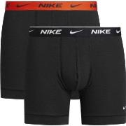 Nike Kalsonger 4P Cotton Stretch Boxer Brief Svart/Orange bomull Large...