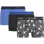 Nike Kalsonger 6P Dri-Fit Ultra Stretch Micro Boxer Svart/Blå polyeste...