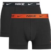 Nike Kalsonger 4P Everyday Cotton Stretch Trunk Svart/Orange bomull Me...
