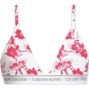 Calvin Klein BH 2P CK One Cotton Triangle Bra Rosa blommig Medium Dam