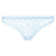 Calvin Klein Trosor 3P CK One Lace Thong Ljusblå nylon Large Dam