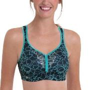 Anita BH Active Air Control DeltaPad Sports Bra Svart/Blå C 85 Dam