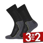 Dovre Strumpor 2P Organic Wool Terry Crew Socks Svart Strl 40/43 Herr