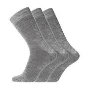 Dovre Strumpor 3P No Elastic Twin Socks Grå bomull Strl 40/45 Herr