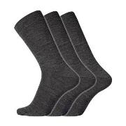 Dovre Strumpor 3P No Elastic Twin Socks Mörkgrå bomull Strl 40/45 Herr