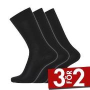 Dovre Strumpor 3P Organic Wool Sock Svart Strl 40/45 Herr