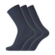 Dovre Strumpor 3P Wool No-Elastic Socks Marin Strl 40/45 Herr