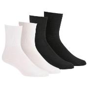 Damella Strumpor 2P Seamless Socks Svart/Vit Strl 39/42 Dam