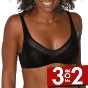 Sloggi BH 3P Oxygene Infinite Soft Bra Svart Small Dam