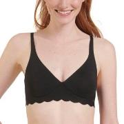 Sloggi BH ZERO Microfibre 2.0 Soft Bra Svart Large Dam