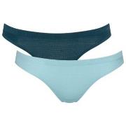 Sloggi Trosor 6P ZERO Motion Mini Brief Blå polyester Small Dam