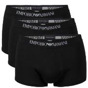 Armani Pure Cotton Trunks Kalsonger 9P Svart bomull Medium Herr