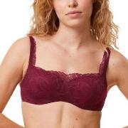 Triumph BH Body Make-Up Illusion Lace Balconette Vinröd C 90 Dam