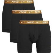 Nike Kalsonger 3P Everyday Cotton Boxer Svart/Guld bomull Medium Herr