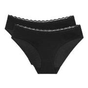 Triumph Trosor 2P Feel Of Cotton Tai Brief Svart bomull 44 Dam