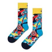 Happy socks Strumpor Marvel Captain America Sock Blå bomull Strl 36/40