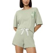 Triumph Endless Comfort Short Sleeve Pyjama Ljusgrön 38 Dam