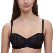 Chantelle BH Origins Lace Unlined Demi Bra Svart nylon E 70 Dam