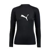 Puma Women Swim Rash Guard Svart Medium Dam