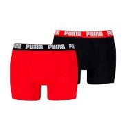 Puma Kalsonger 2P Men Everyday Basic Boxer Röd/svart bomull X-Large He...