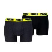 Puma Kalsonger 2P Men Everyday Basic Boxer Svart/Gul bomull X-Large He...