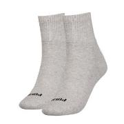Puma Strumpor 2P Women Heart Logo Short Crew Socks Grå Strl 35/38 Dam