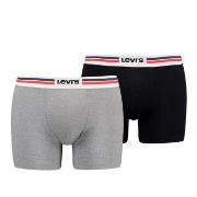 Levis Kalsonger 2P Men Sportswear Logo Boxer Brief Grå/Svart bomull XX...