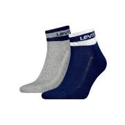 Levis Strumpor 2P Mid Cut Stripe Socks Marin/Grå Strl 43/46