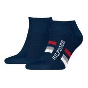 Tommy Hilfiger Strumpor 2P Men Tab Sneaker Socks Marin Strl 43/46 Herr