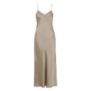 Damella Long Silk Nightdress Svart silke Small Dam