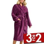 Damella Unisex Torekov Robe Plommon bomull Large Dam