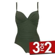 Damella Miranda Swimsuit Mörkgrön D/E 46 Dam