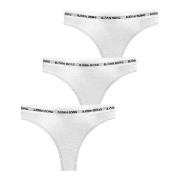 Björn Borg Trosor 3P Logo Thong Vit bomull Large Dam