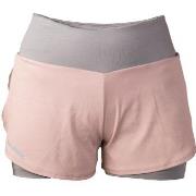 Salming Essential Shorts Women Grå/Rosa polyester Medium Dam