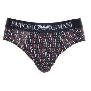 Armani Cotton Stretch Print Briefs Kalsonger 2P Blandad Färg bomull Me...