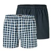 Schiesser Kalsonger 2P Boxershorts multipack Ljusblå Rutig bomull 3XL ...