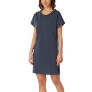 Schiesser Casual Nightwear Short Sleepshirt Mörkgrå bomull 44 Dam