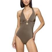 Triumph Midnight Swim OP 01 Swimsuit Khaki B 46 Dam